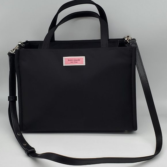 Kate Spade Medium Sam Satchel Nylon Black